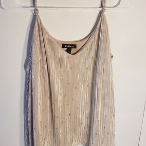 Express XL Top Beige Shirt